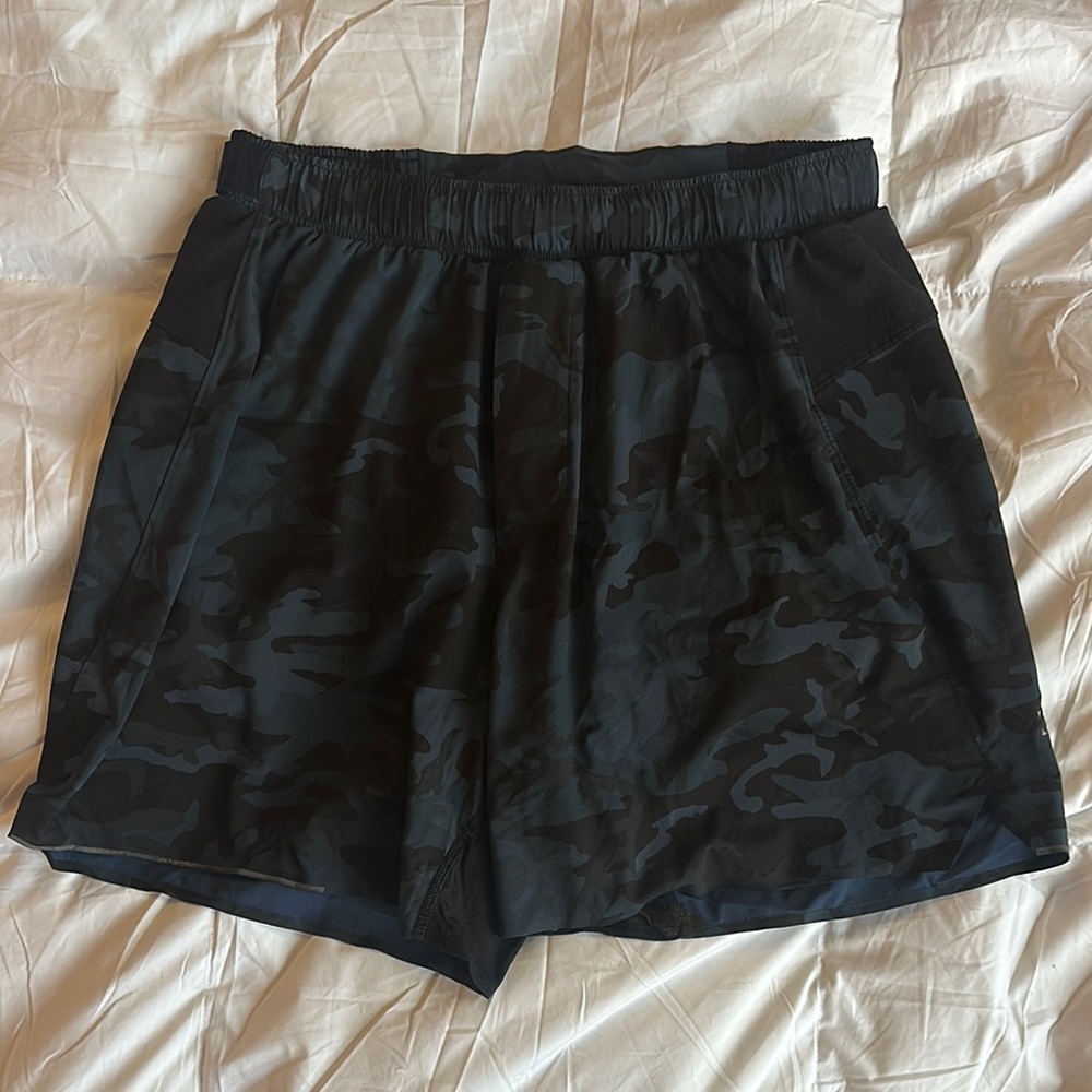 Men's Black Camo Shorts